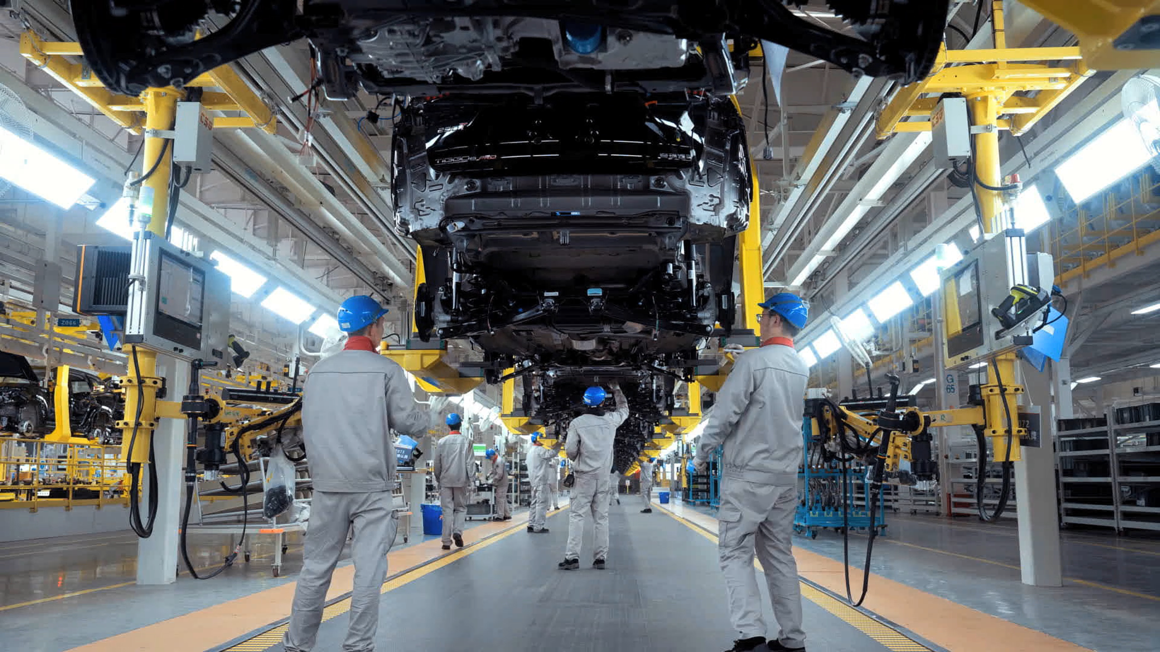 奇瑞汽车新车生产线