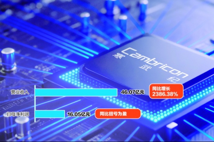 AI应用与市场拓展双轮驱动 寒武纪前三季度营收同比增逾23倍