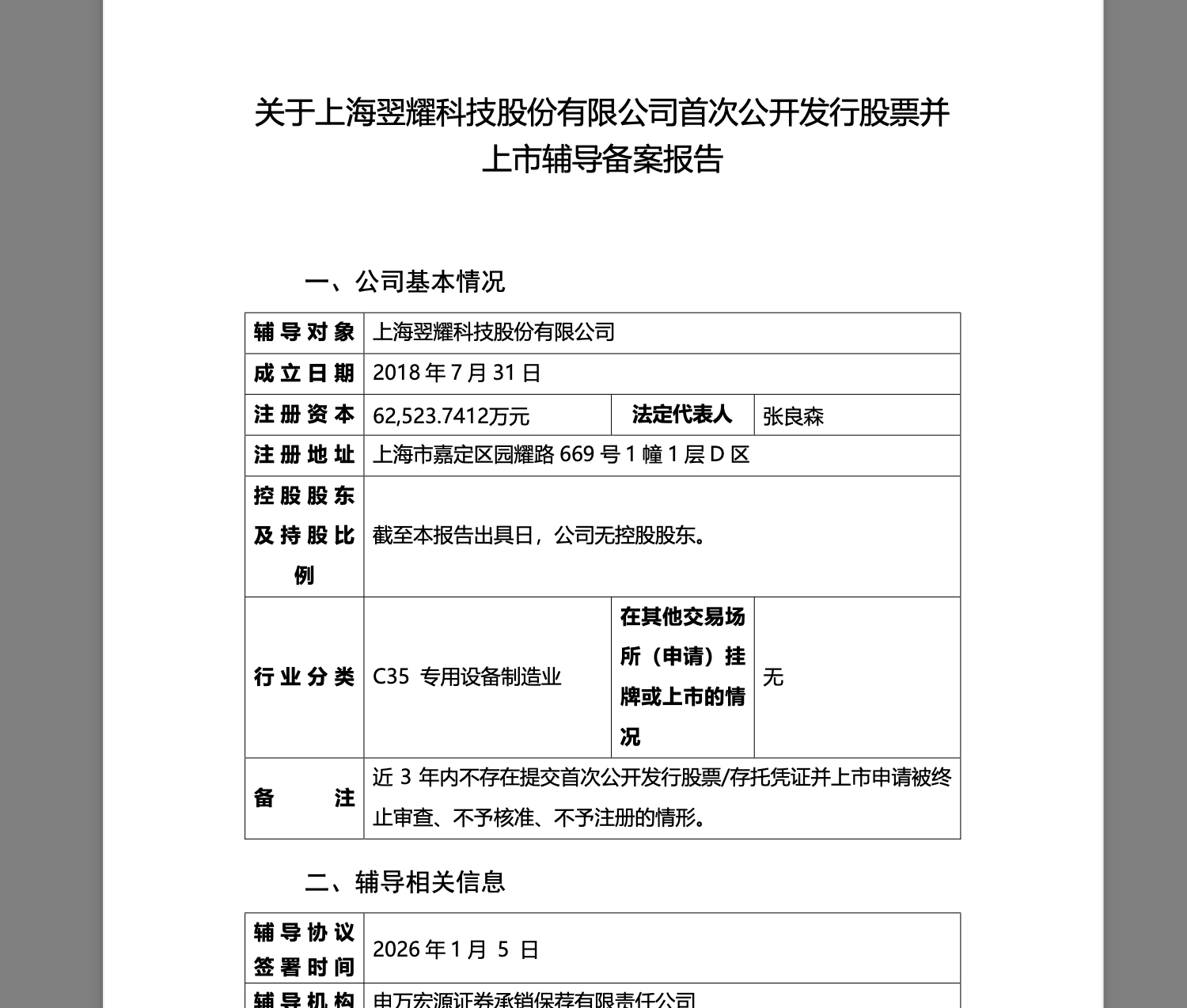 复星国际旗下翌耀科技启动上市辅导-上海证券报·中国证券网