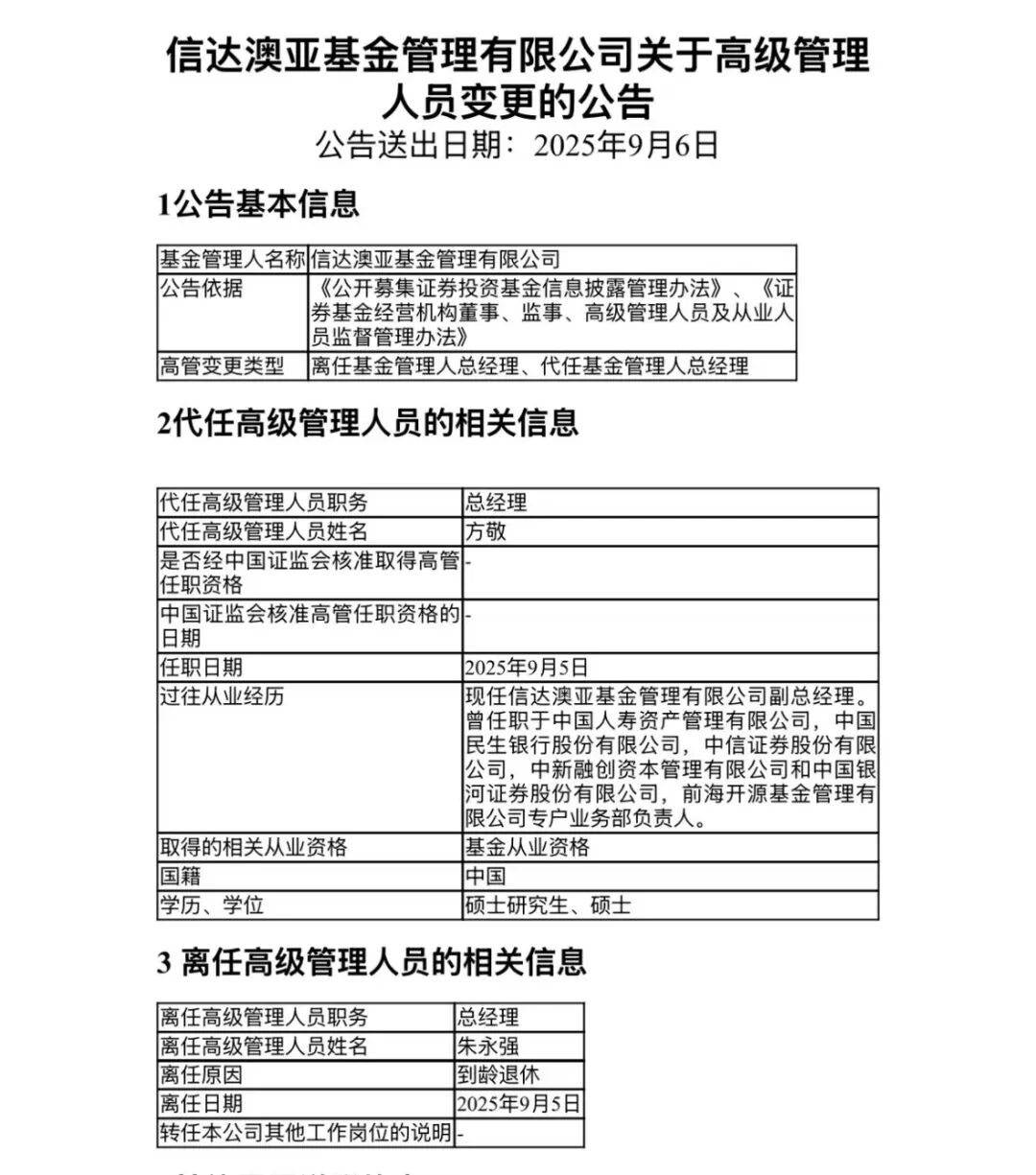 知名基金公司总经理离任-上海证券报·中国证券网