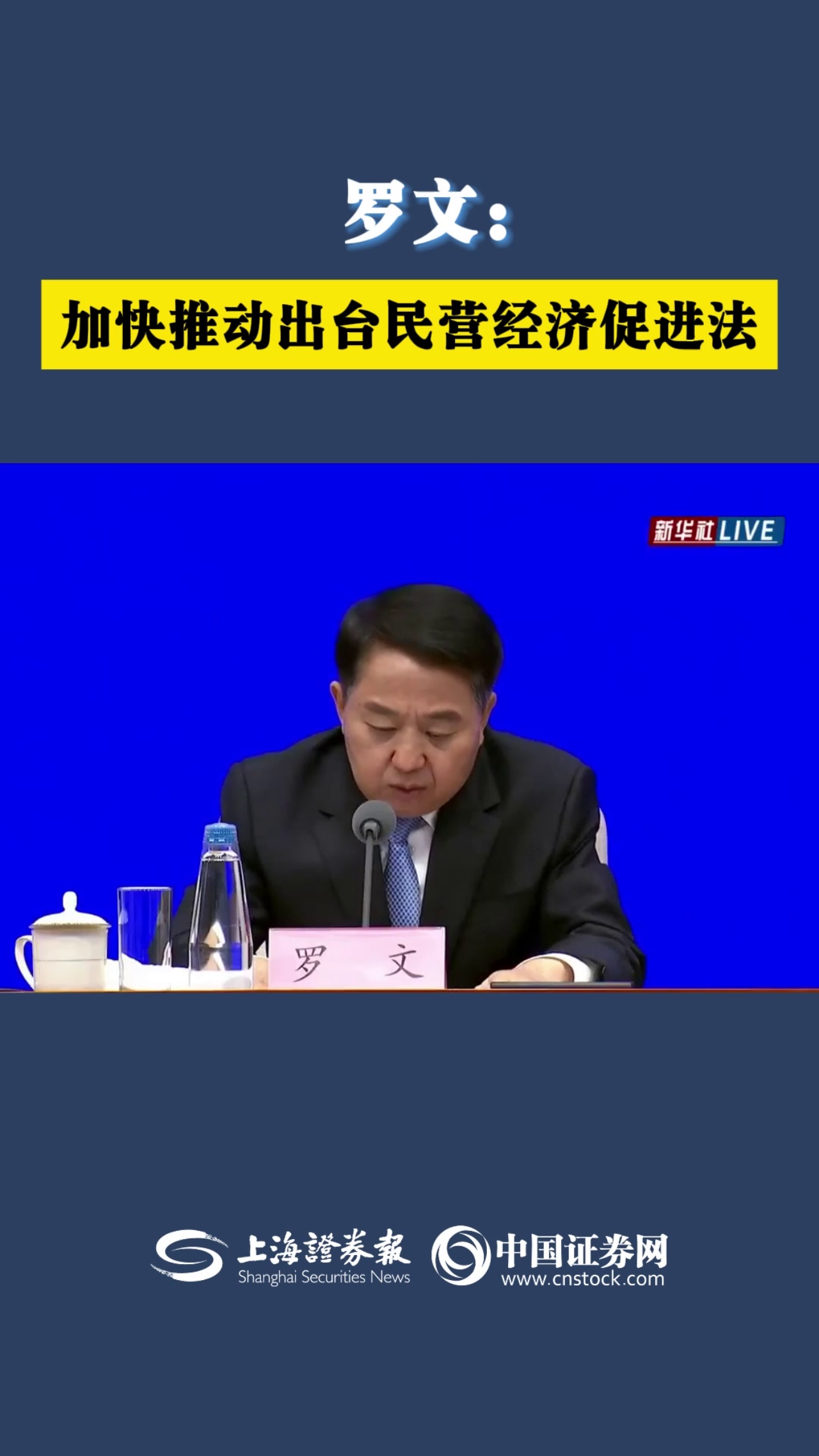  罗文：加快推动出台民营经济促进法